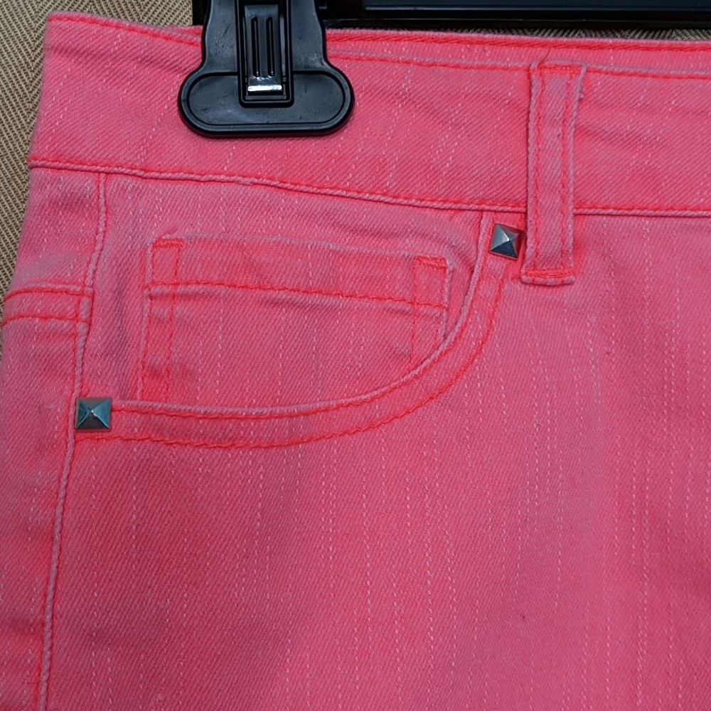 Forever 21 cut off tangerine jean shorts - Picture 3 of 7